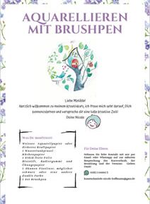 Aquarellieren mit Brushpen