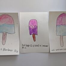 Eis am mit Brushpen